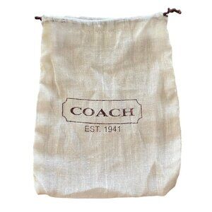 COACH DRAWSTRING DUST BAG COVER 6 1/2"x 5" SMALL FOR ACCESSORIES